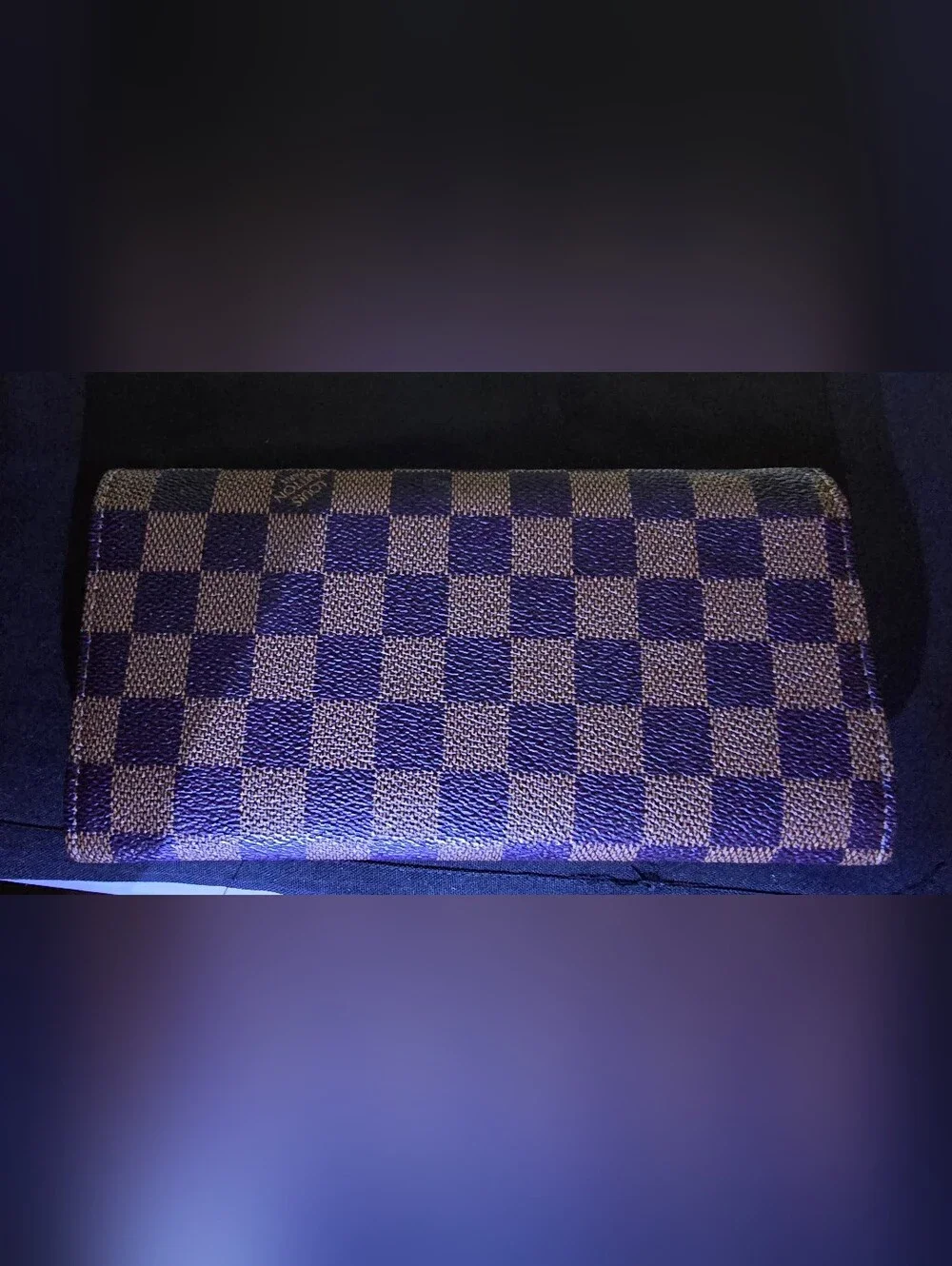 Fashion Check Canvas Wallet